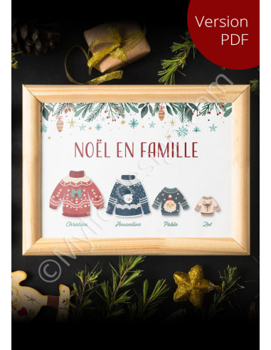 Affiche de Noël - Pulls - Version PDF