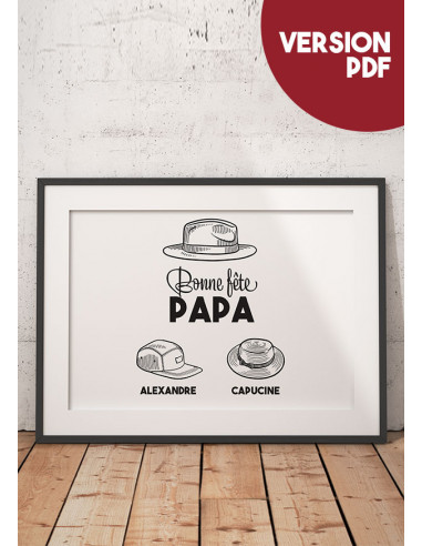 Affiche - Bonne fête Papa - Version PDF