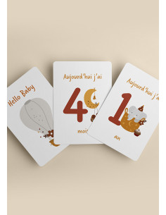 Vente en ligne pour bébé  Milestone cards 'Cartes étapes' Mushie