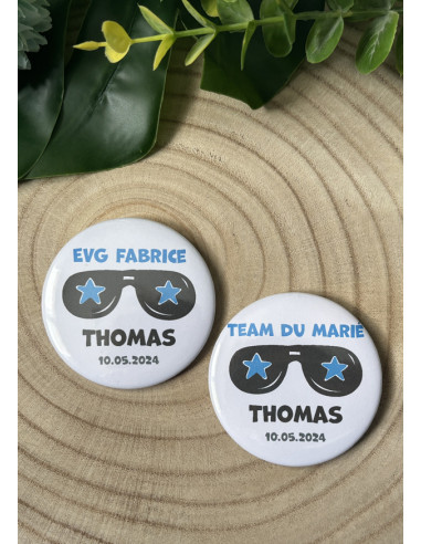 Badges personnalisables - EVG - Mariage - Lunettes